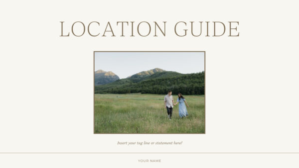 Location Guide Template - Kiana Corri